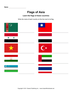 Asian Flags 4