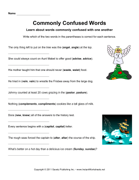 Commonly Confused Words 6