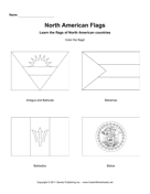 Color North American Flags 1