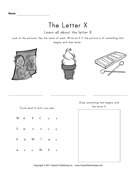 Letter X 