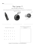 Letter Y 