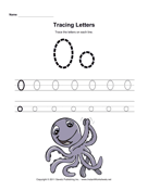 Tracing Letters O 