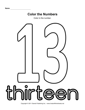 Color Number 13 