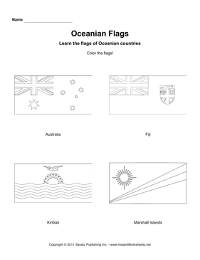 Color Oceania Flags 1