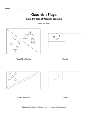 Color Oceania Flags 3