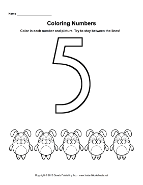 Coloring Numbers Five