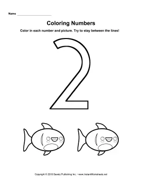 Coloring Numbers Two