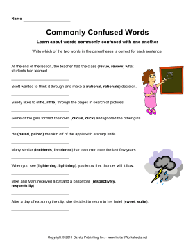 Commonly Confused Words 12