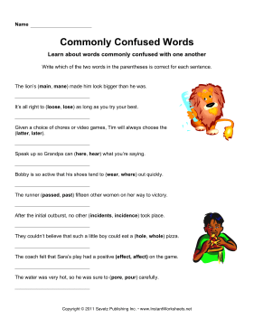 Commonly Confused Words 5