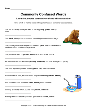 Commonly Confused Words 8