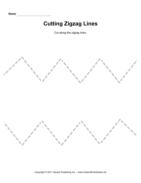 Cutting Zigzag Lines 