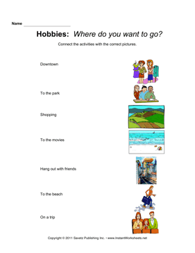 ESL Hobbies Where