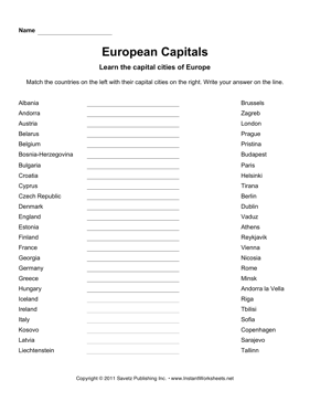 European Capitals 1