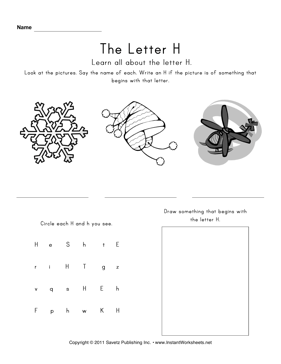 Letter H 