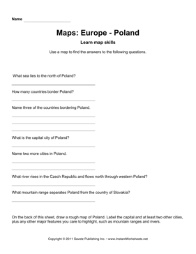 Maps Europe Poland Facts