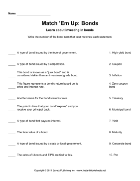 Match Em Up Bonds