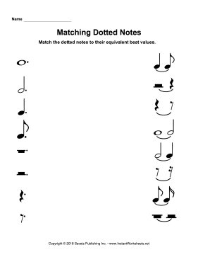 Matching Dotted Notes