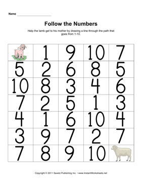 Maze Numbers 