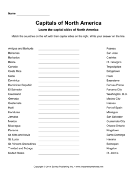 North American Capitals