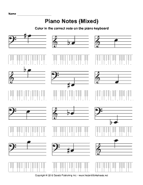 Piano Notes Mixed