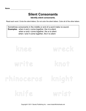 Silent Consonants 2 