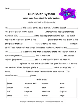 Solar System Facts 