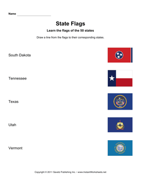 State Flags SD VT