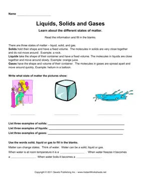 States of Matter Mid Elem 