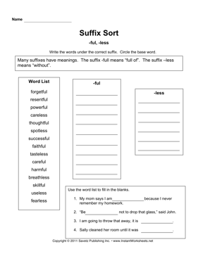 Suffix Sort ful less 