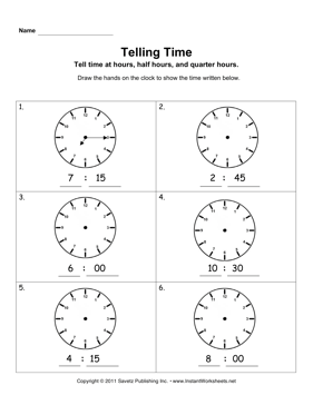 Telling Time 3 