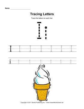 Tracing Letters I 