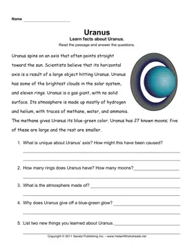 Uranus Comprehension 
