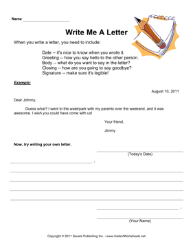 Write A Letter 