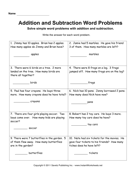 Addition Subtraction Word Problems 2 