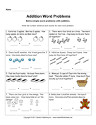 Addition Word Problems 1 