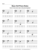 Bass Clef Piano Notes