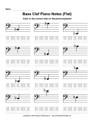 Bass Clef Piano Notes Flat
