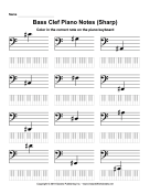Bass Clef Piano Notes Sharp
