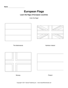 Color European Flags 9