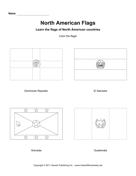 Color North American Flags 3
