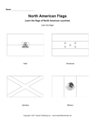 Color North American Flags 4