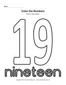 Color Number 19 