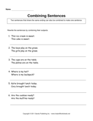 Combining Sentences Primary 