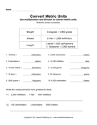 Convert Metric Units 