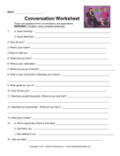 ESL Conversation Worksheet 