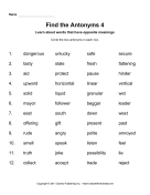 Find Two Antonyms 4