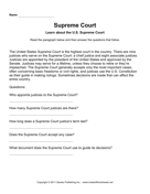 Government Supreme Court Comprehension