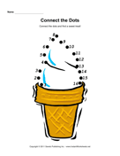 Ice Cream Connect Dots 