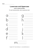 Identify Lowercase Uppercase Letters A M 