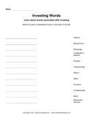 Investing Alphabetize 